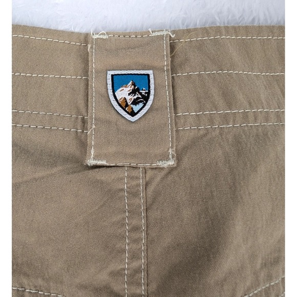 Kuhl Cargo Pants Men's 38x30 Khaki Cotton Blend Flat Front Hiking Workwear - Picture 12 of 14